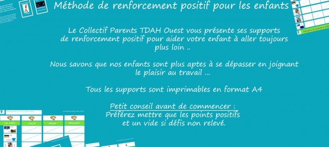 Supports de renforcement positif - Collectif Parents TDAH Ouest